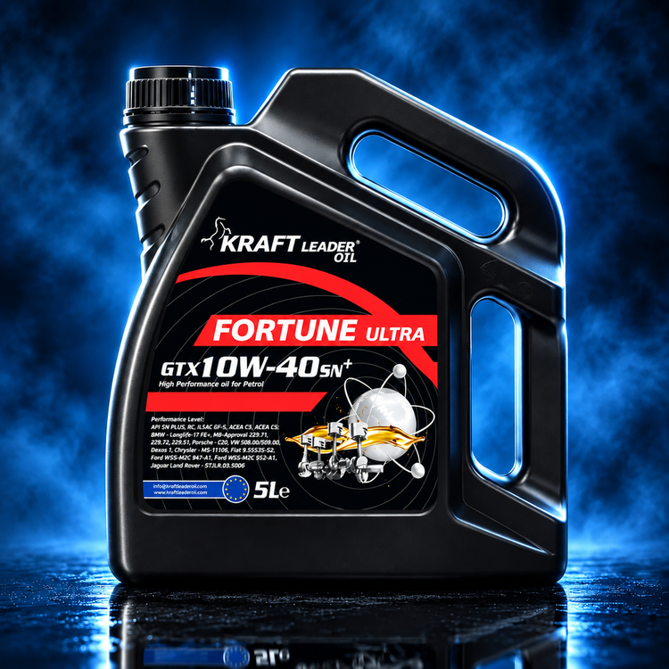 روغن موتور خودرو کرافت (Kraft) مدل SN+ گرید 10W-40 – حجم 4 لیتر
